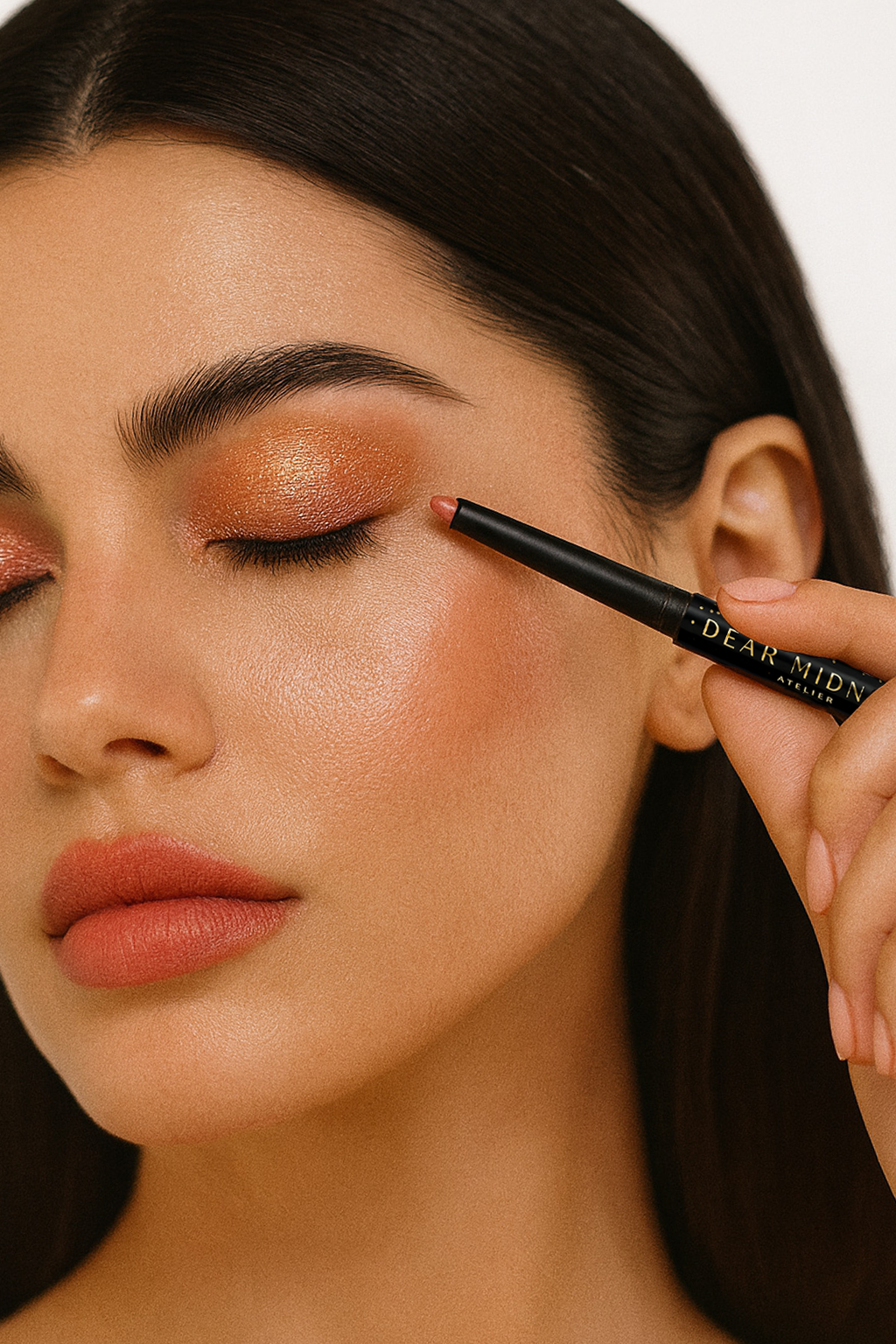 Dual-Ended Eyeshadow Stick + Blender | Peach Bellini